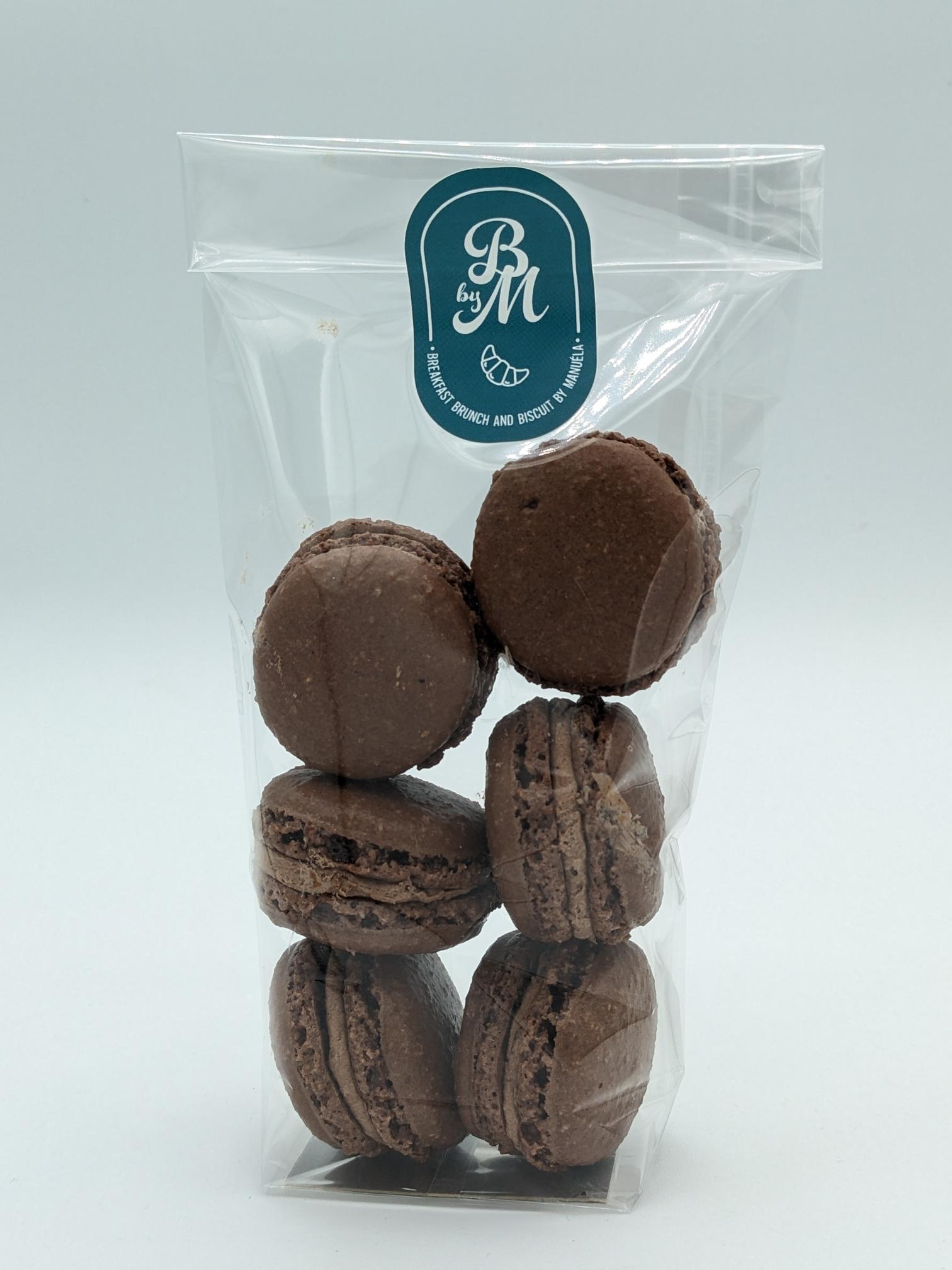 Sachet de 6 macarons chocolat
