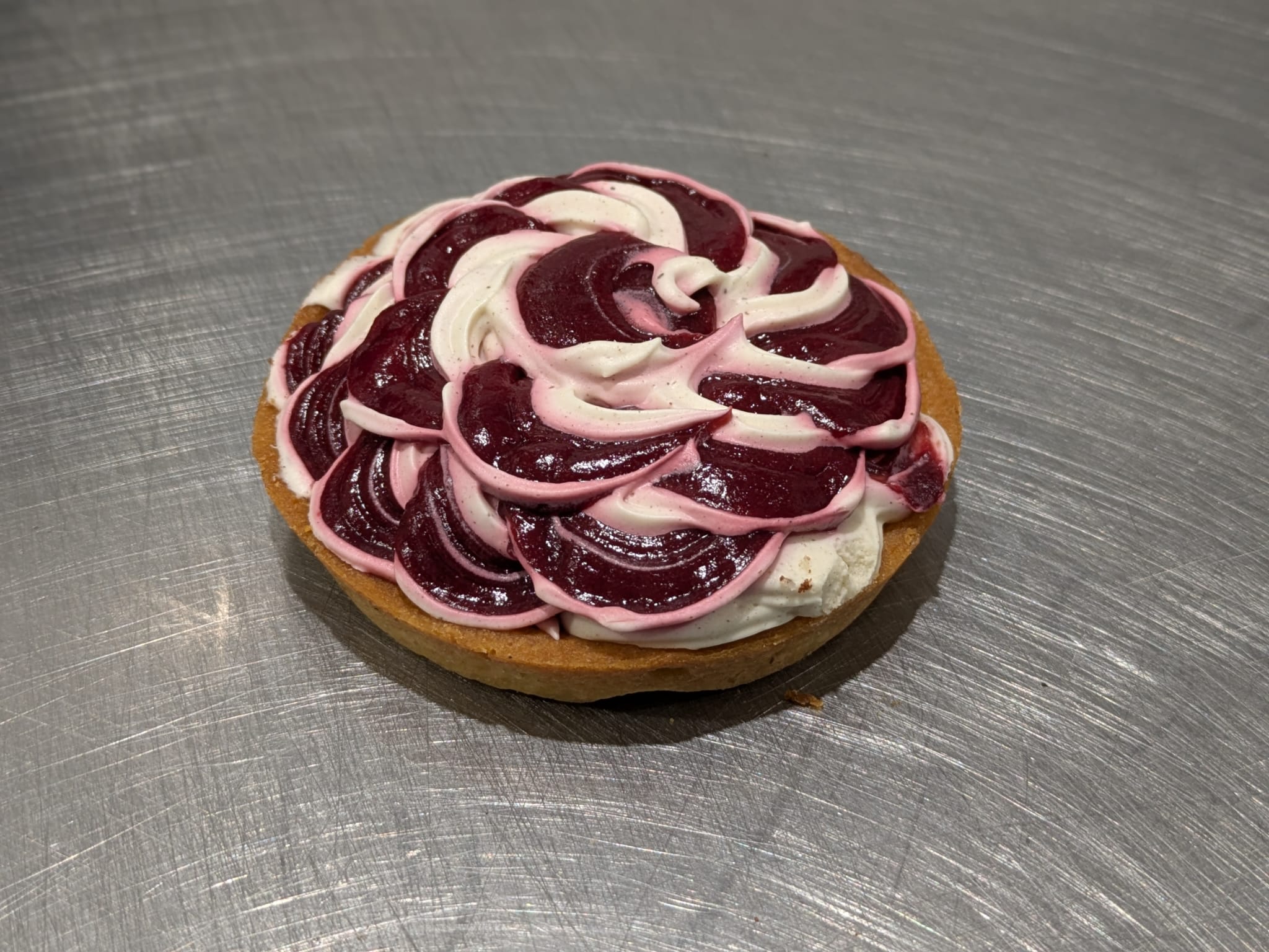 Tartelette vanille confit de framboise
